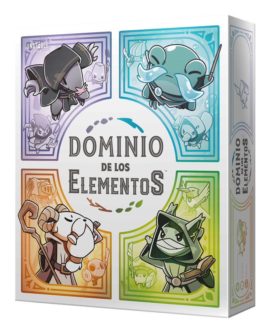 TEECON01ES juego de tablero Dominio de los Elementos Juego De Cartas Estrategia