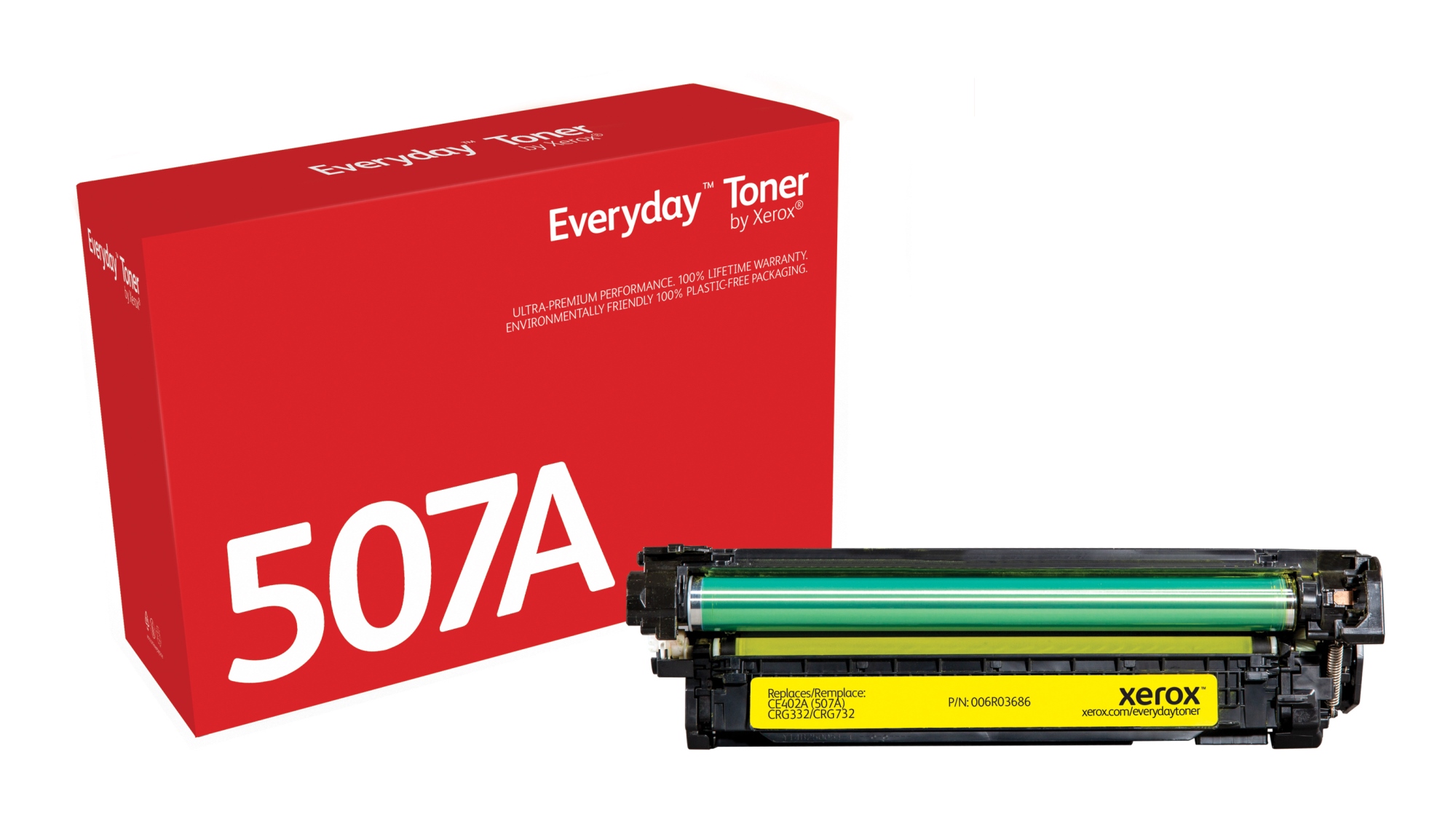 Everyday Toner Everyday Amarillo di Xerox compatibile con HP 507A (CE402A), Capacidad estándar