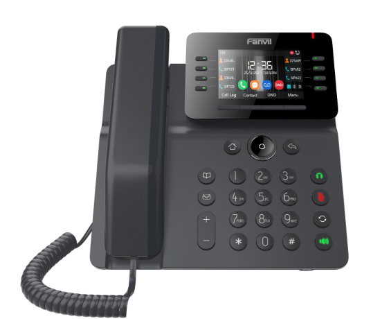 V64 teléfono IP Negro 12 líneas LCD Wifi