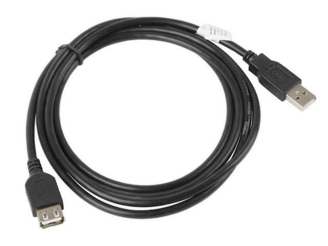 CA-USBE-10CC-0018-BK cable USB USB 2.0 1,8 m USB A 0,48 Gbit/s Negro