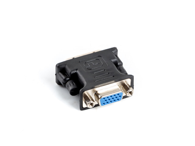 AD-0012-BK cambiador de género para cable DVI-I VGA (D-Sub) Negro