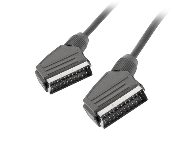 CA-EUEU-10CC-0018-BK cable EUROCONECTOR 1,8 m SCART (21-pin) Negro