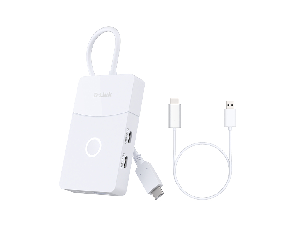 DUP-501 hub de interfaz USB 3.2 Gen 1 (3.1 Gen 1) Type-C 5000 Mbit/s Blanco