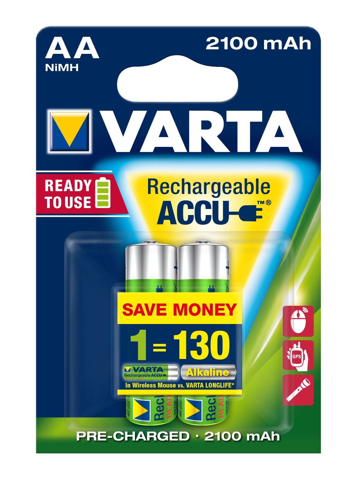 Longlife Batería recargable AA Níquel-metal hidruro (NiMH)