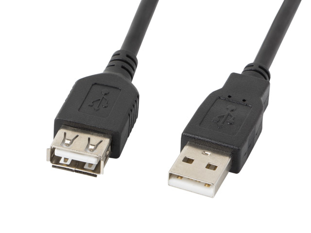 CA-USBE-10CC-0007-BK cable USB USB 2.0 0,7 m USB A Negro
