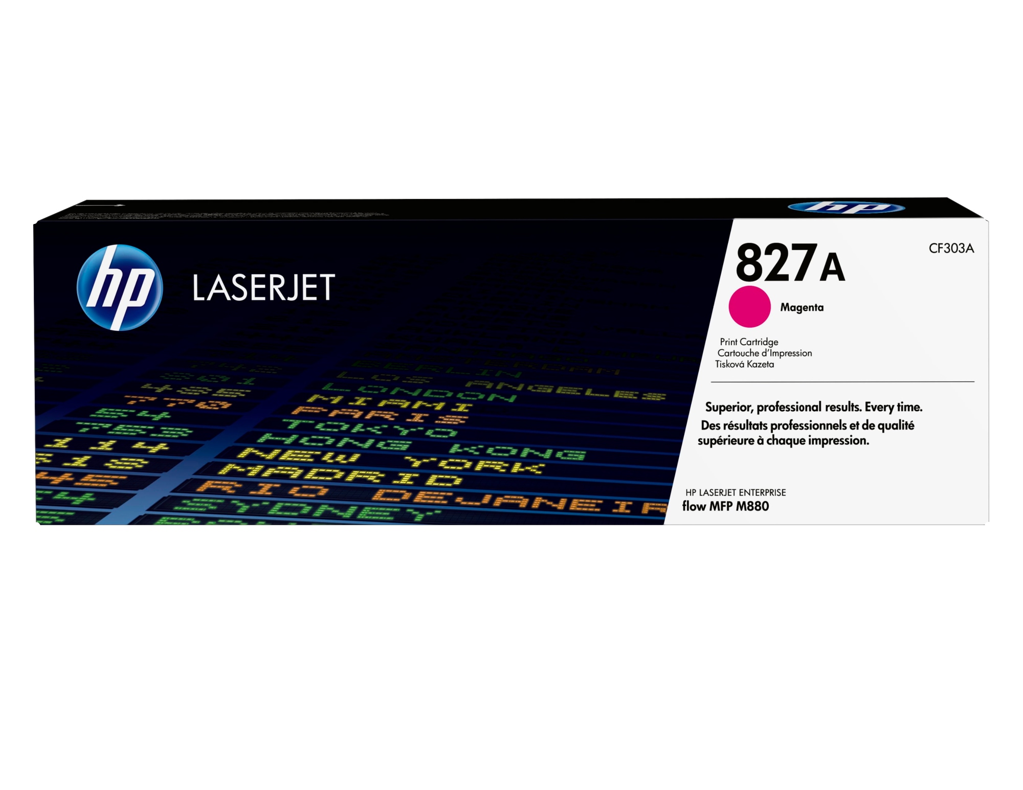Cartucho de tóner original LaserJet 827A magenta