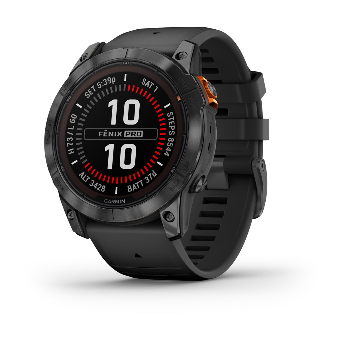 fenix 7X Pro 3,56 cm (1.4") MIP 51 mm Digital 280 x 280 Pixeles Pantalla táctil Gris Wifi GPS (satélite)
