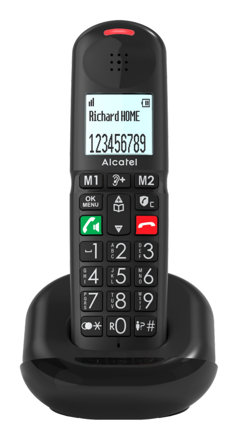 XL685 Duo EWE Teléfono analógico Identificador de llamadas Negro