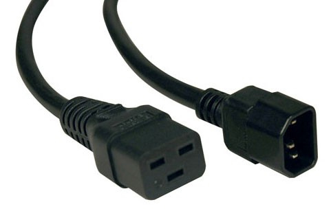 IEC C14/IEC C19, 10/16 A Negro 2 m C14 acoplador C19 acoplador
