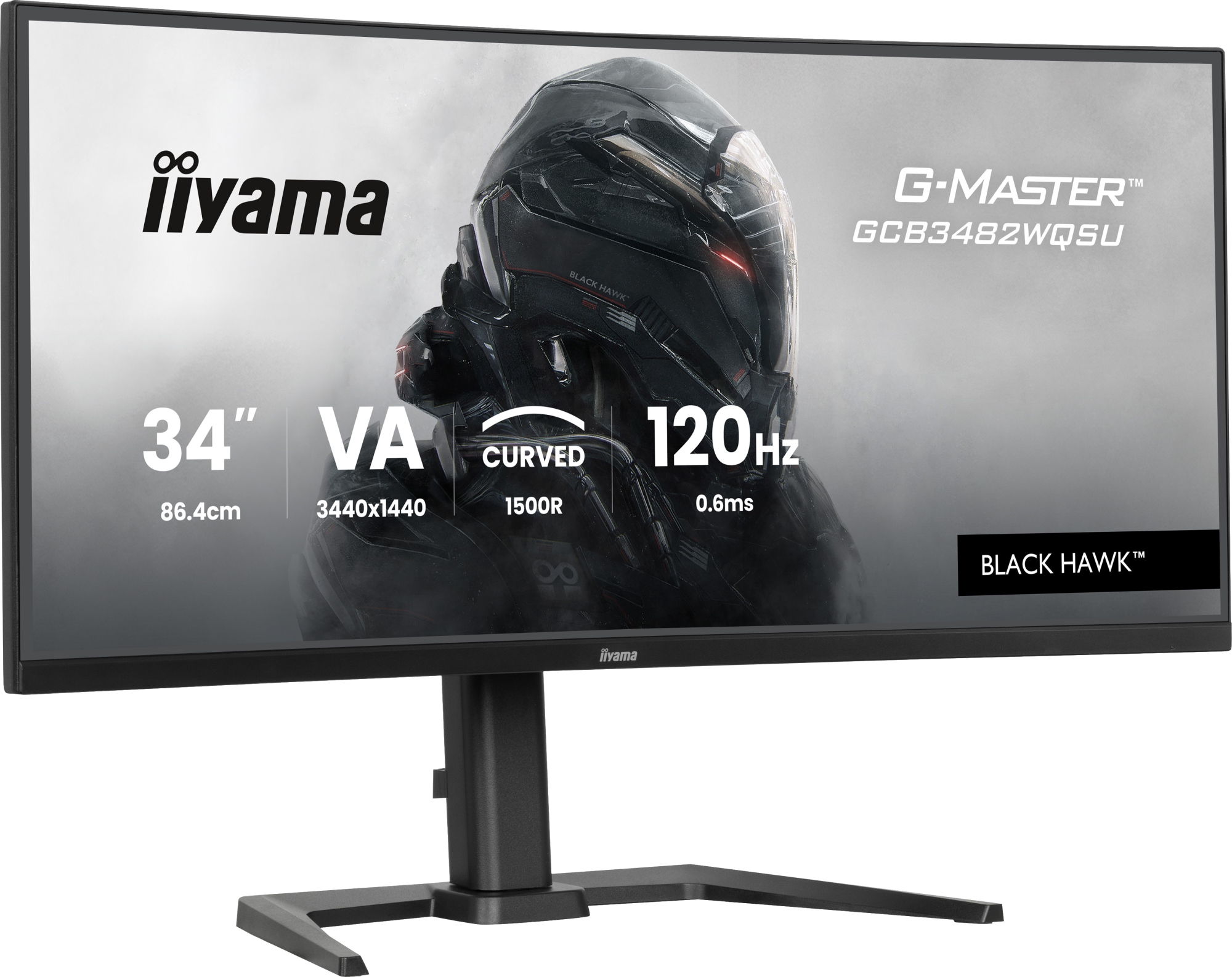 GCB3482WQSU-B1 pantalla para PC 86,4 cm (34") 3440 x 1440 Pixeles UltraWide Quad HD LED Negro