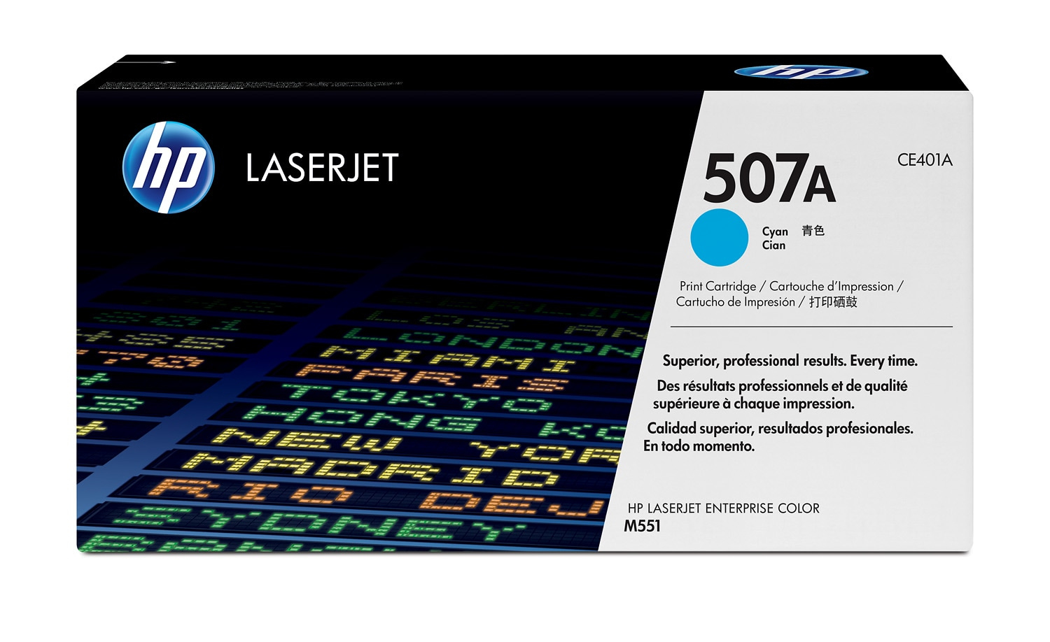 Cartucho de tóner original LaserJet 507A cian