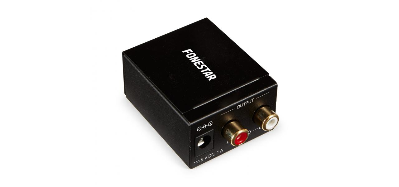 FO-37DA convertidor de audio Negro