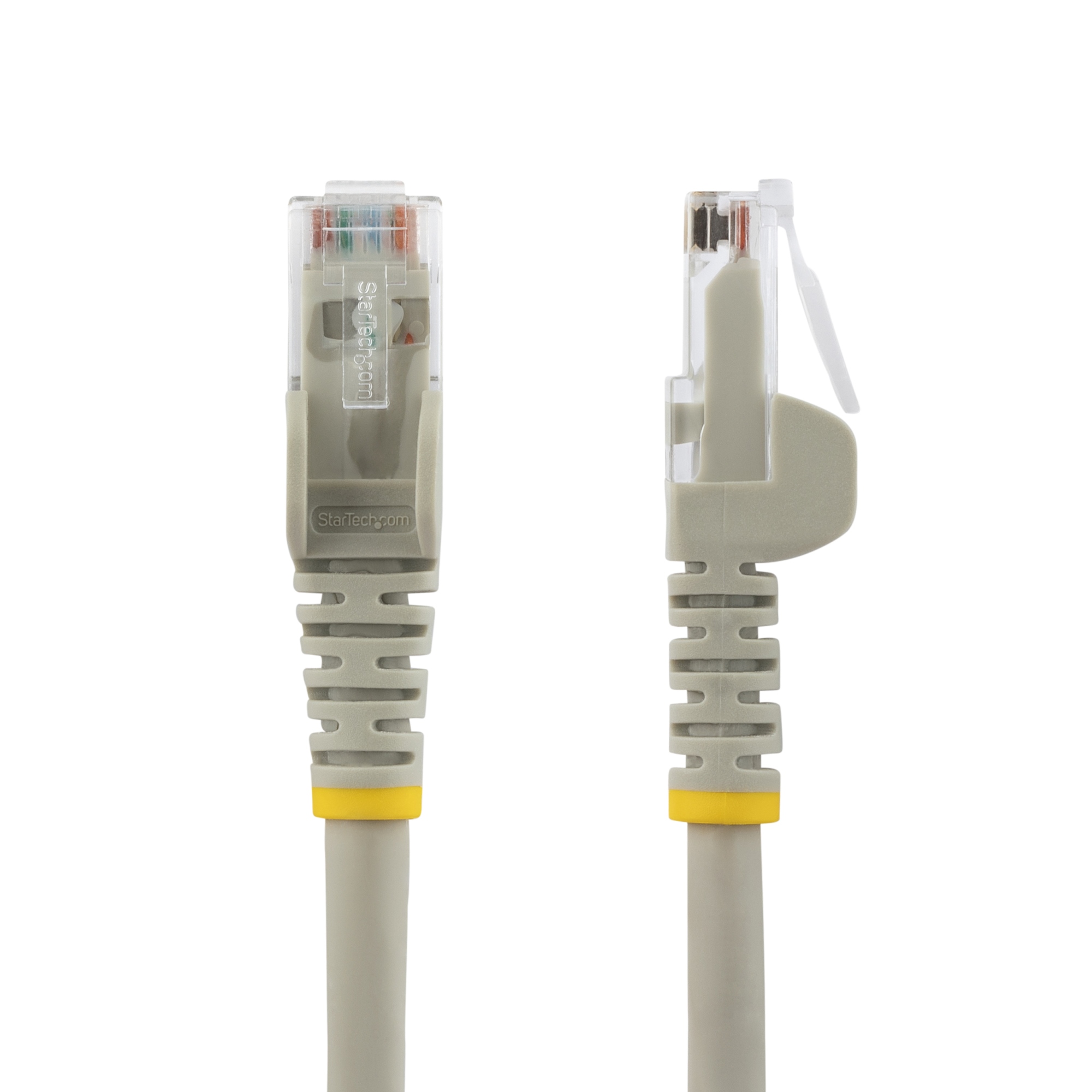 Cable Ethernet CAT6 de 5m - LSZH - Cable de Red de 10 Gigabits de 250MHz y PoE de 100W UTP sin Enganches (Snagless) con Alivio de Tensión - Gris - CAT 6 - ETL