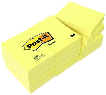 653GE etiqueta autoadhesiva Amarillo 12 pieza(s)