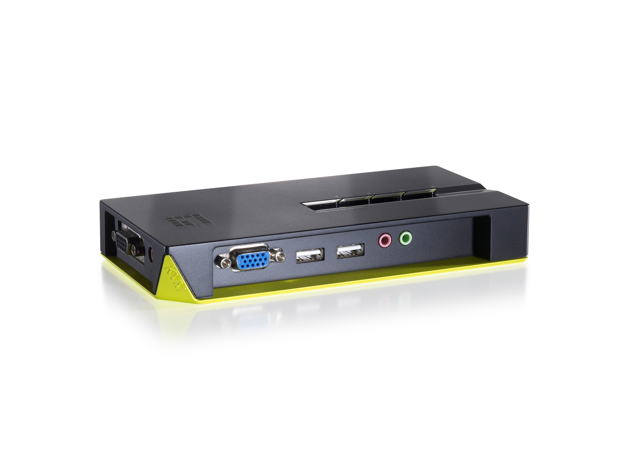 Switch KVM de 4 puertos USB con Audio