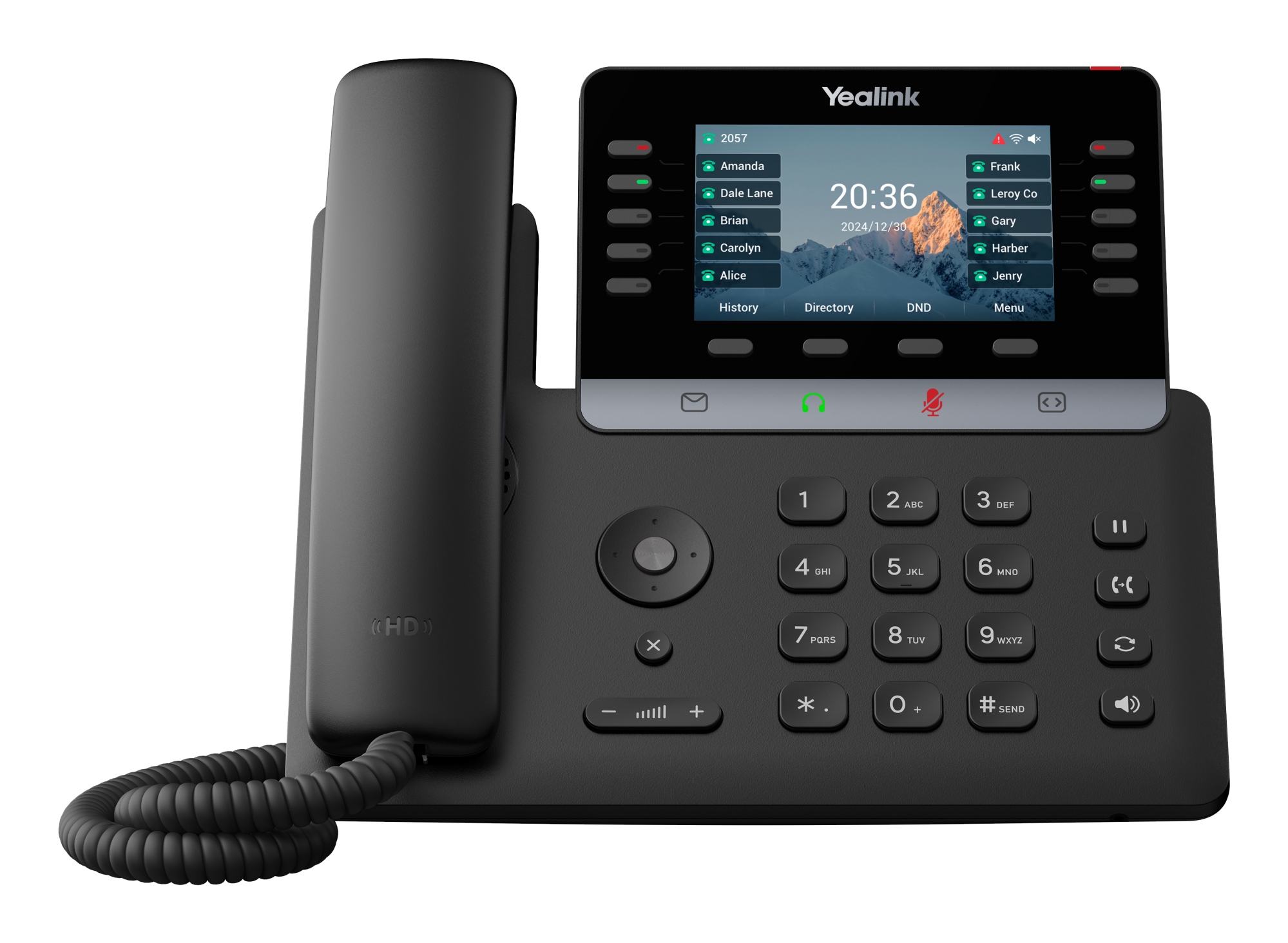 T74U teléfono IP Negro LCD