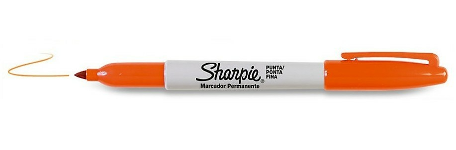 Fine Point marcador permanente Punta fina Naranja