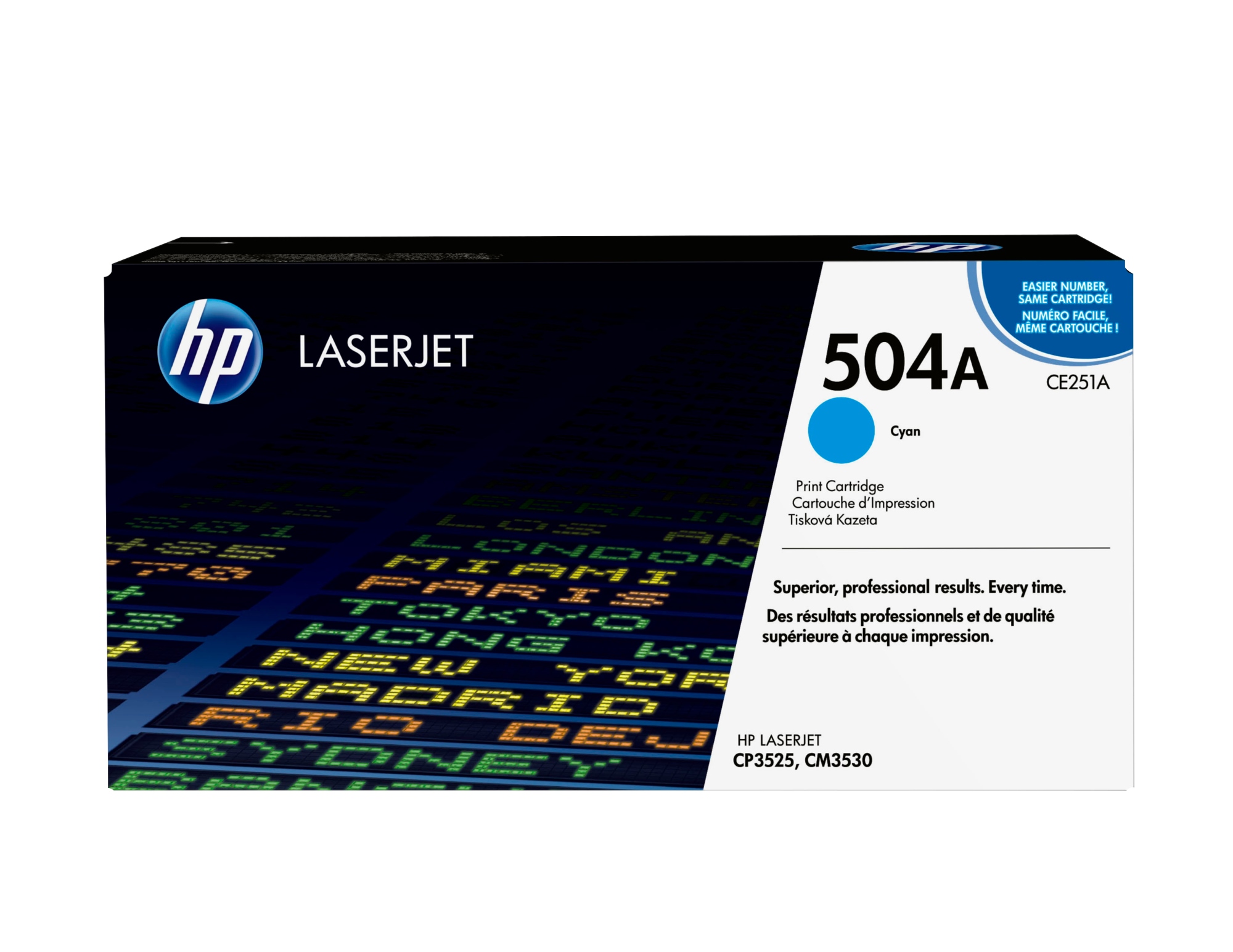 Cartucho de tóner original LaserJet 504A cian
