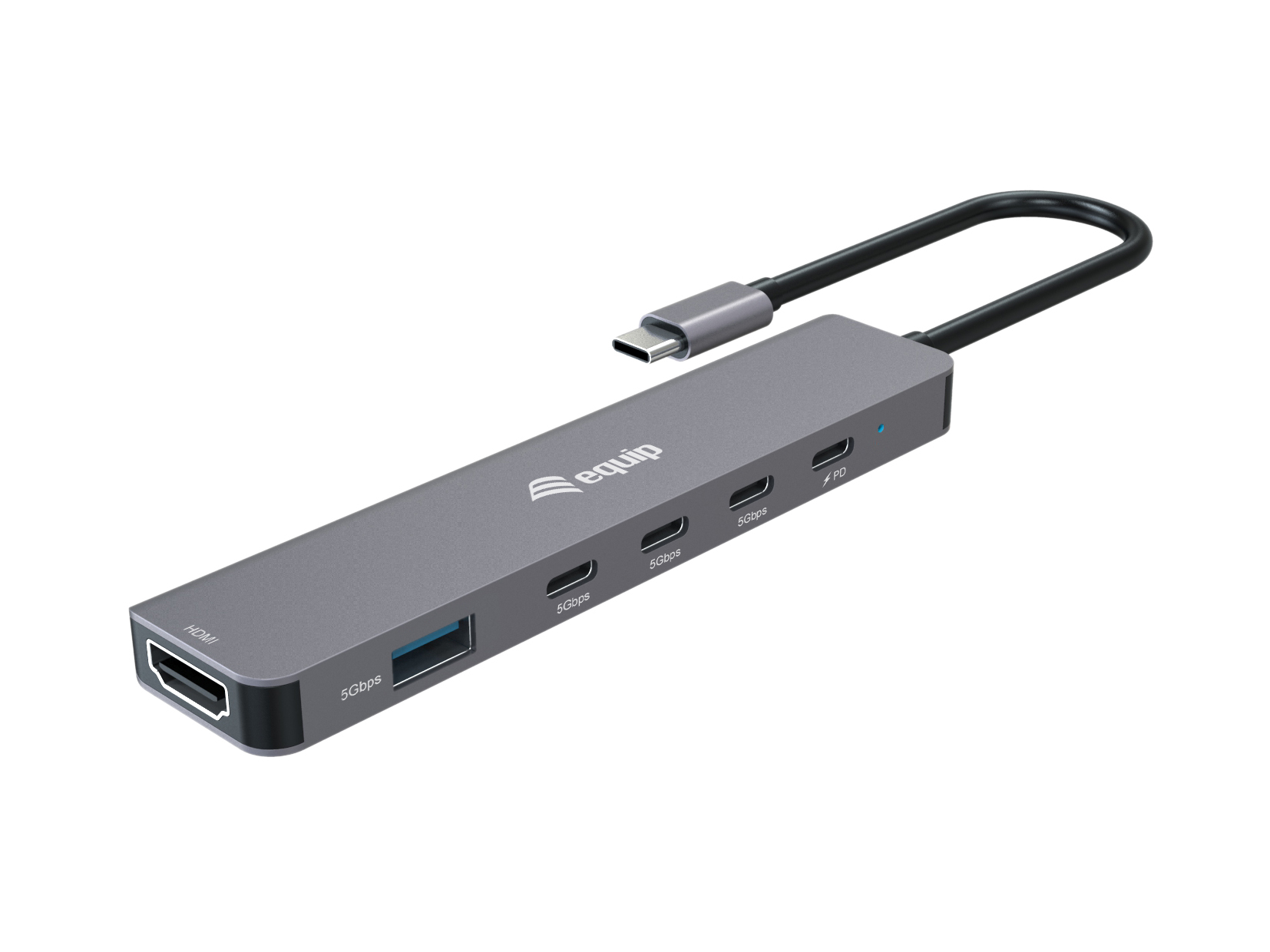 133500 base para portátil y replicador de puertos Alámbrico USB 3.2 Gen 1 (3.1 Gen 1) Type-C Gris