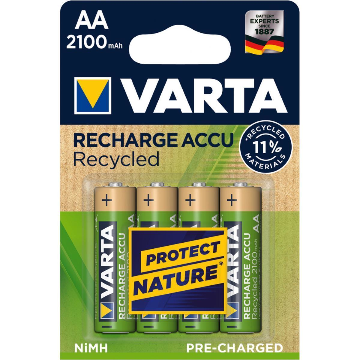 Recycled AA 2100mAh Batería recargable Níquel-metal hidruro (NiMH)
