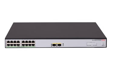 LS-1600V2-18P-HPWR-GL switch Gestionado Gigabit Ethernet (10/100/1000) Energía sobre Ethernet (PoE) Gris, Negro