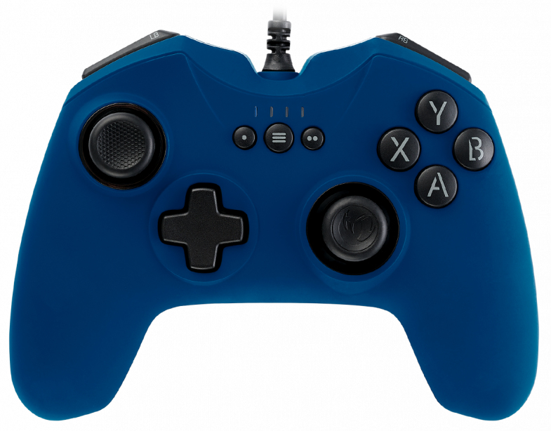 PCGC-100BLUE mando y volante Azul USB Gamepad Analógico PC