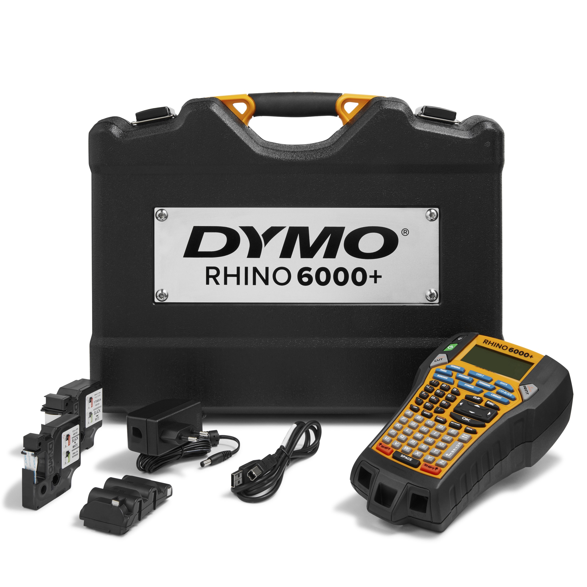 Rhino 6000+ Etiquetadora Kit de maletín | Rotuladora con múltiples funciones y conexión a PC