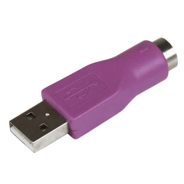 Adaptador Conversor PS/2 MiniDIN a USB para Teclado - PS/2 Hembra - USB A Macho