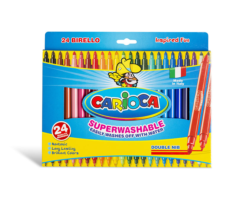 Birello rotulador Fino/Medio Multicolor 24 pieza(s)