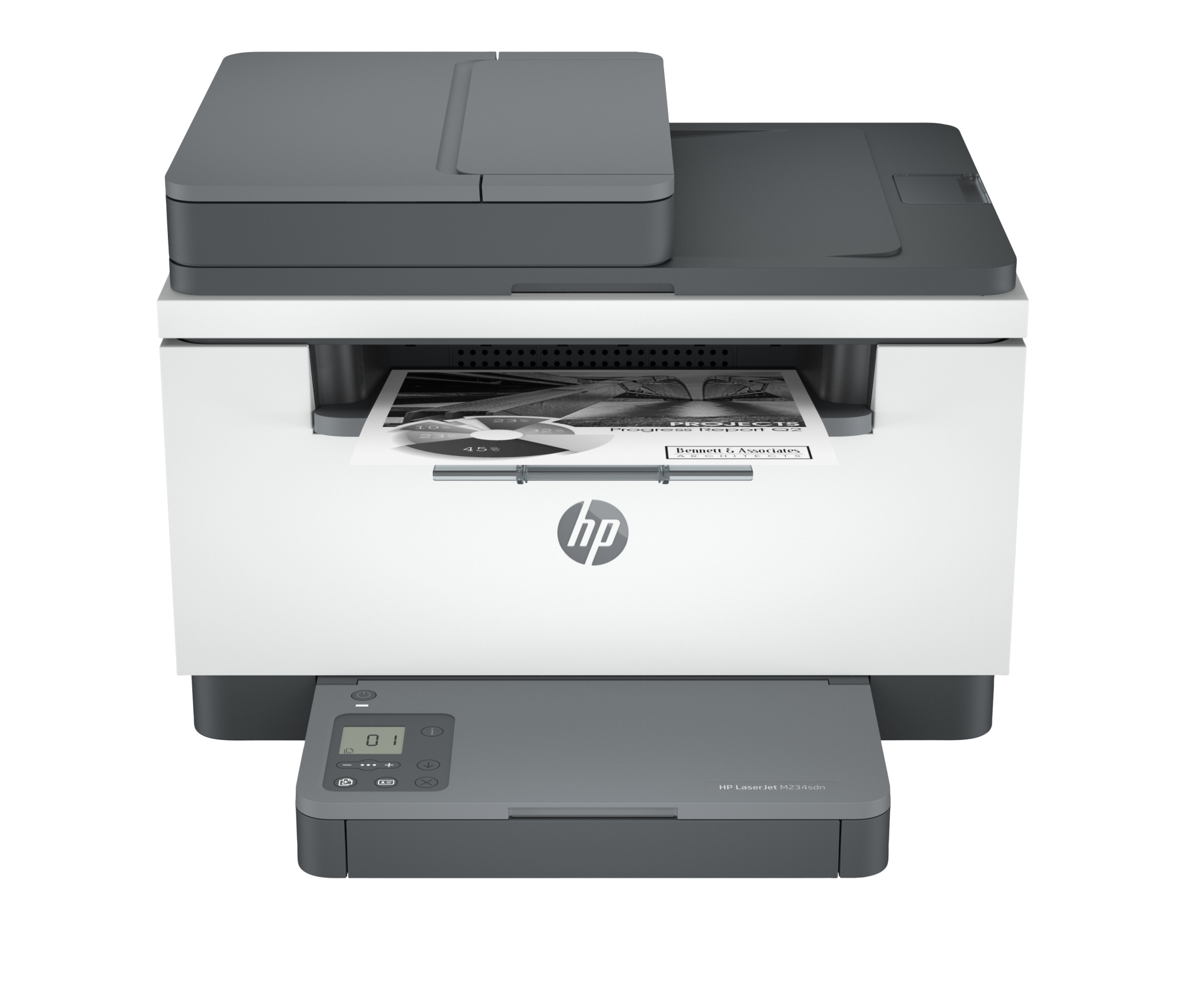 LaserJet M234sdn Multifunction Blanco y negro Impresora, Solo Ethernet Fotocopiadora, escáner