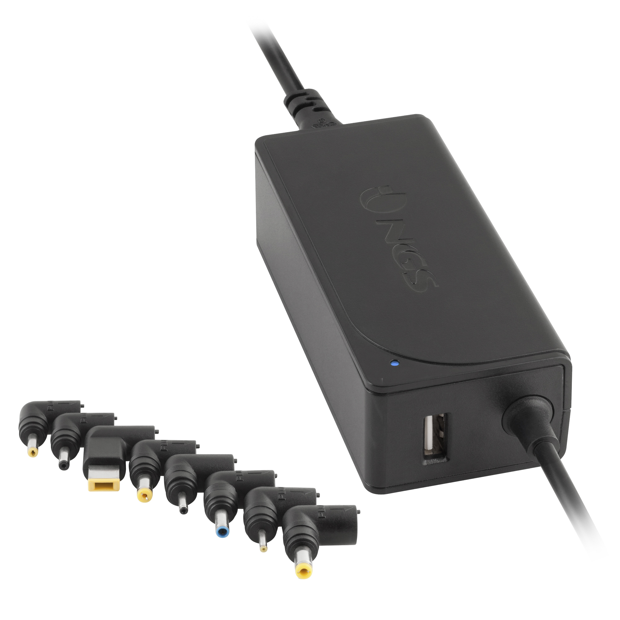 W-70W adaptador e inversor de corriente Interior Negro