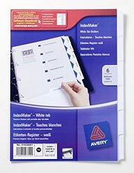 INDEXMAKER DIVIDERS DIVISOR BLANCO