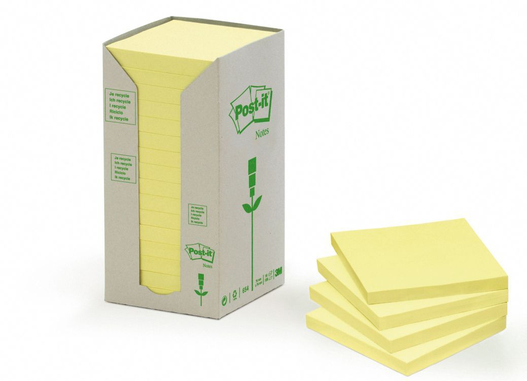 654-1T etiqueta autoadhesiva Amarillo 16 pieza(s)