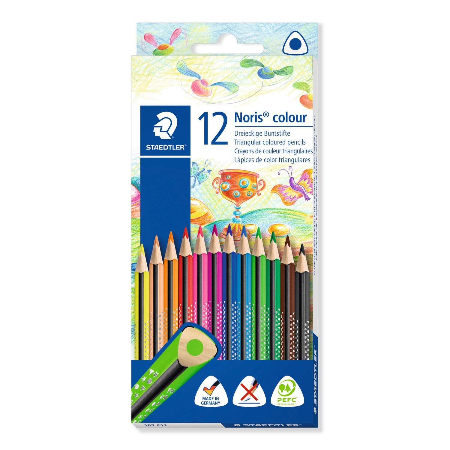 187 Negro, Azul, Marrón, Verde, Azul claro, Verde claro, Mauve, Naranja, Melocotón, Rojo, Amarillo 12 pieza(s)