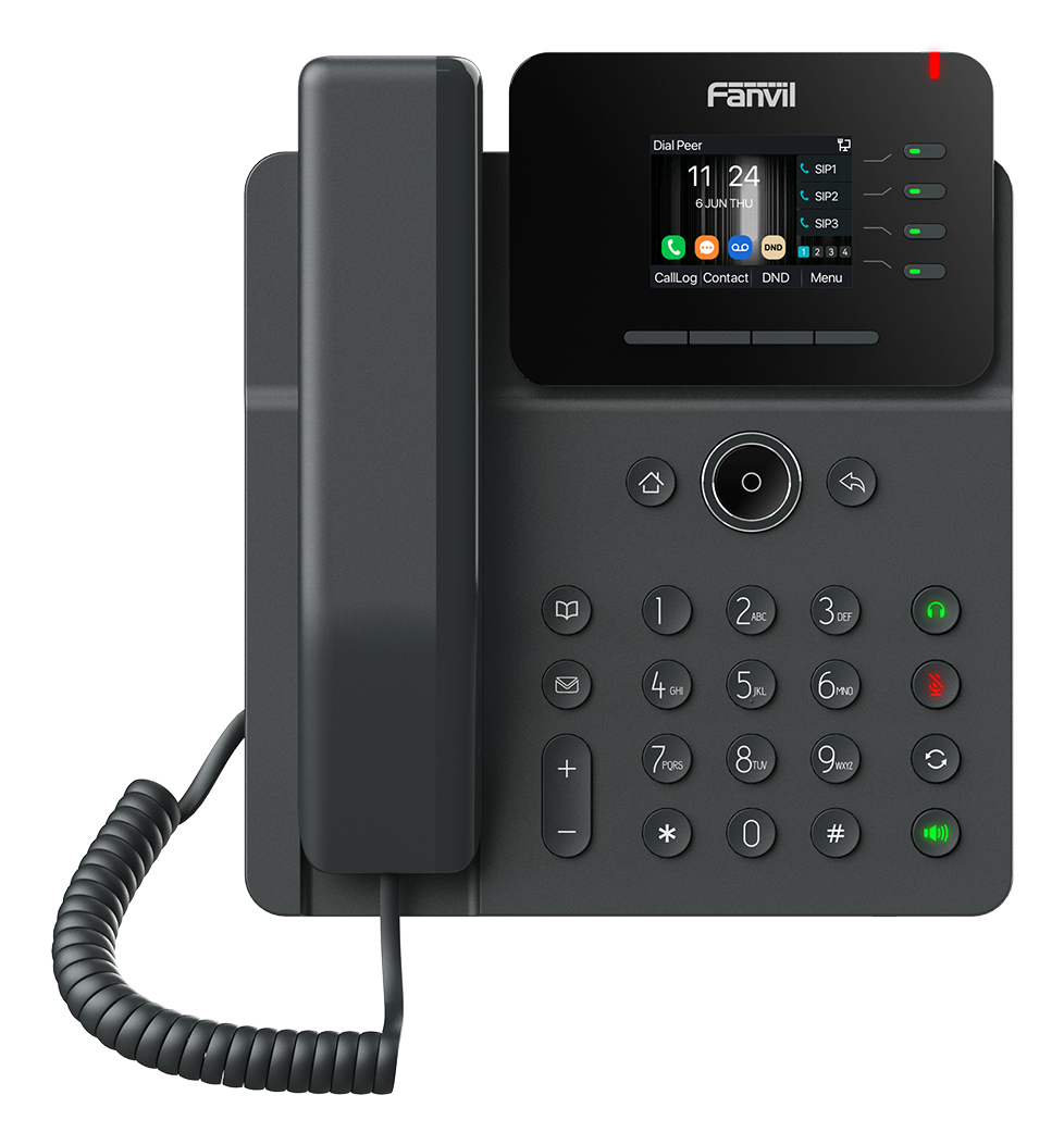 V61W teléfono IP Negro 4 líneas LCD Wifi