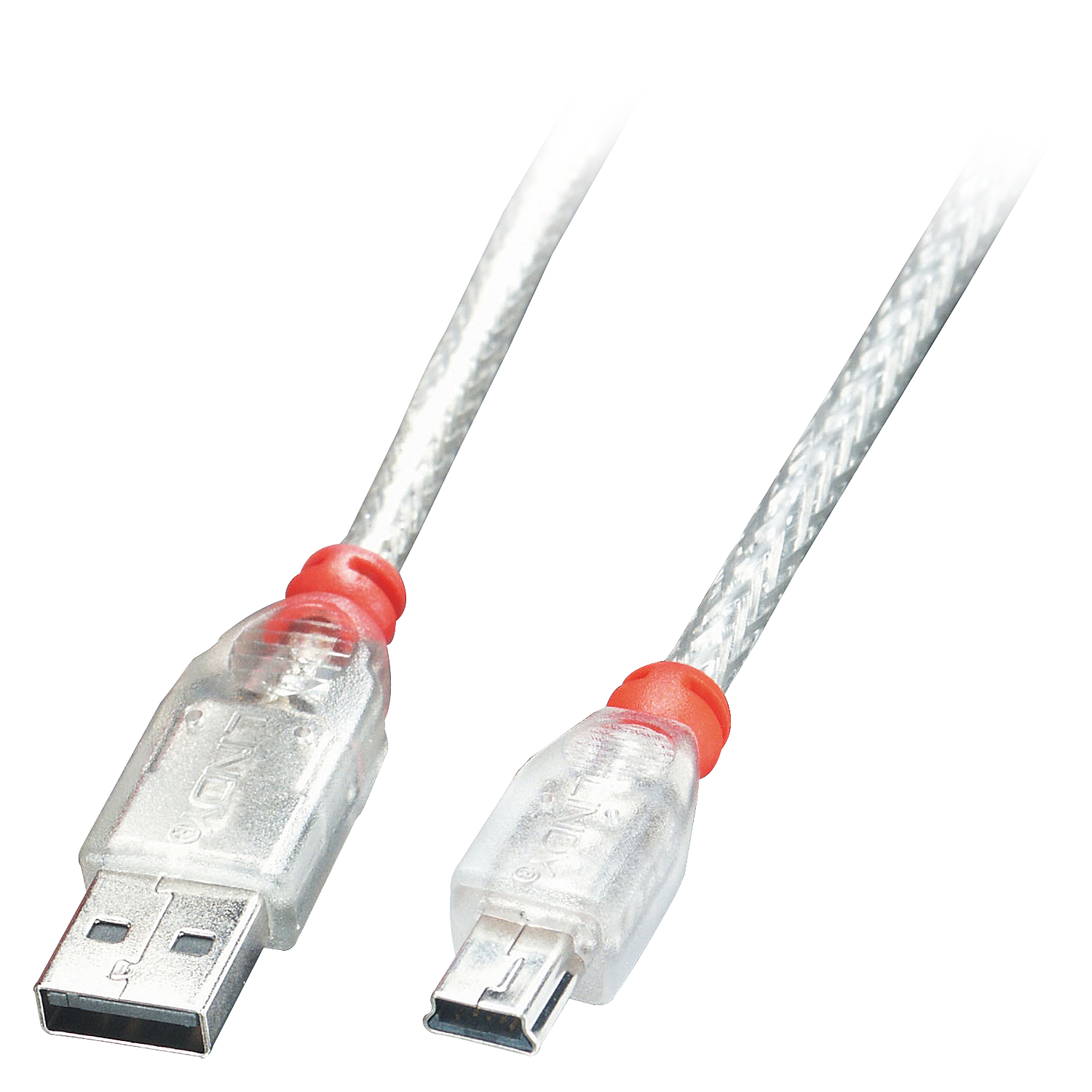 41780 cable USB USB 2.0 0,2 m USB A Mini-USB B 0,48 Gbit/s Transparente