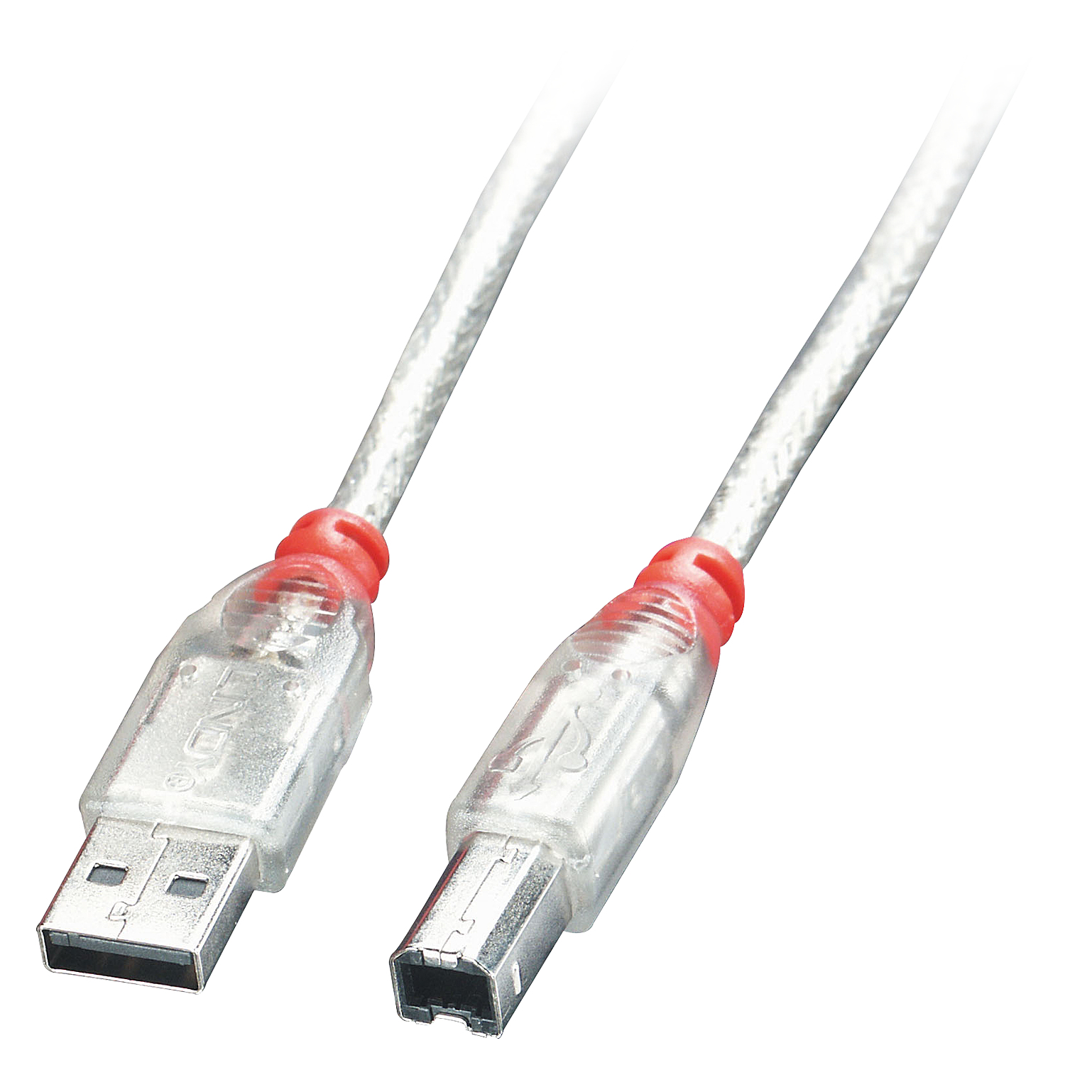 41750 cable USB USB 2.0 0,2 m USB A USB B 0,48 Gbit/s Transparente