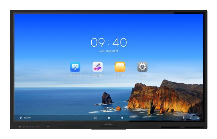 Value Series DS-D5B75RB/EL pizarra blanca interactiva 190,5 cm (75") 3840 x 2160 Pixeles Pantalla táctil Negro HDMI