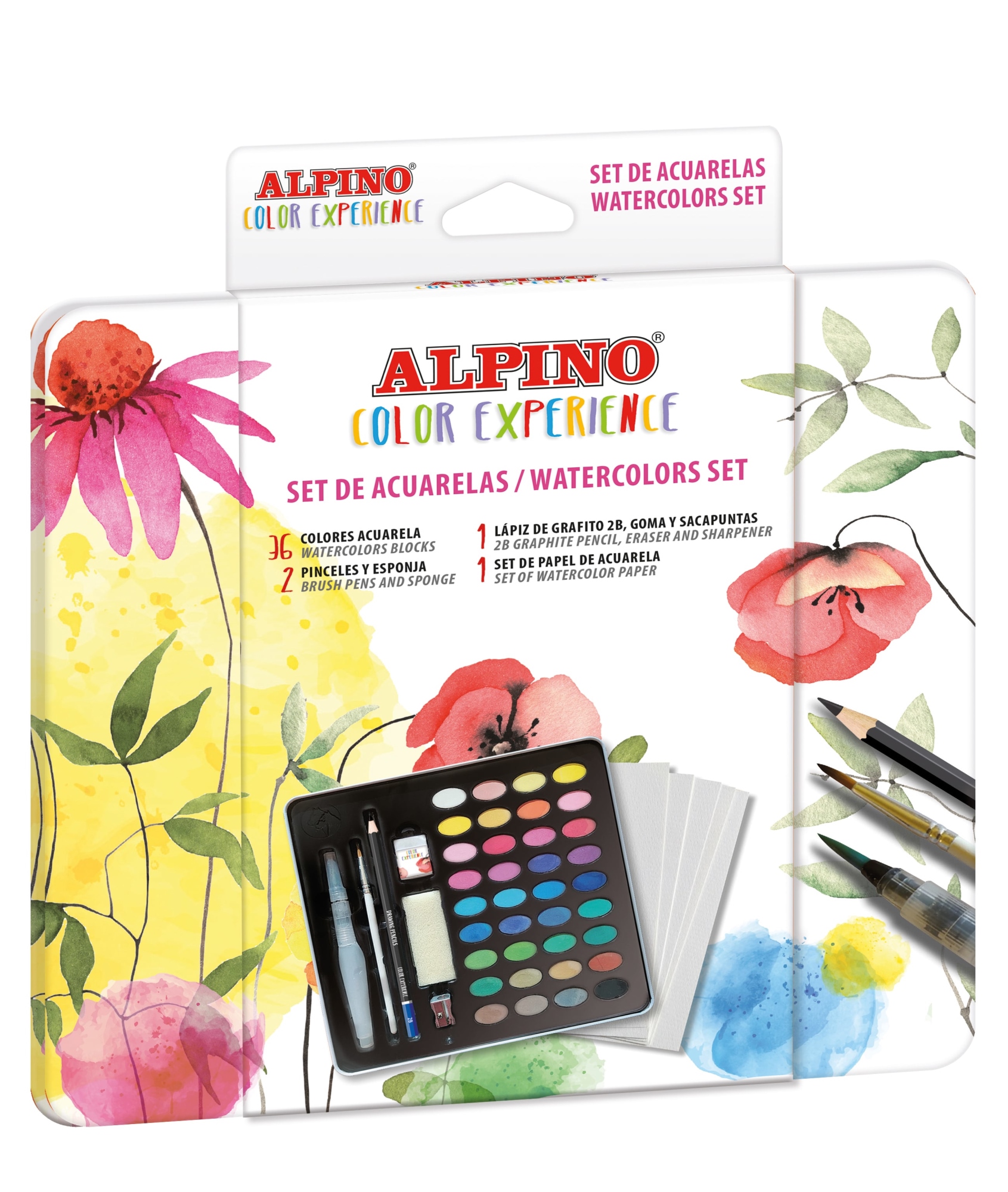 AQ001036 pintura a base de agua Multi Paleta 36 pieza(s)