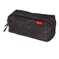 400195236 caja de lápices Estuche suave Poliéster Negro 400195236 - Pack de 5 unidades