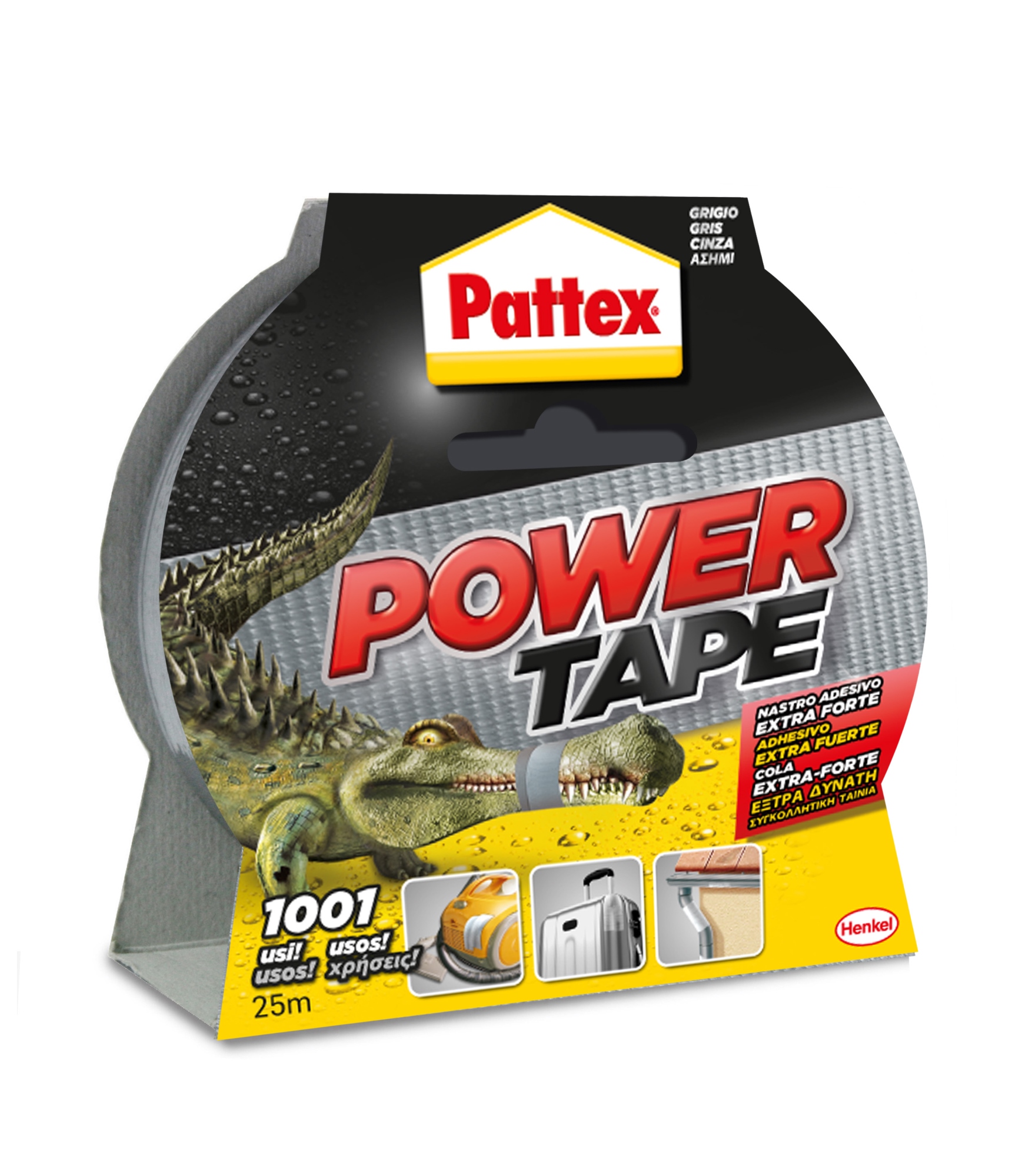 1669710 cinta adhesiva Apto para uso en interior Adecuado para uso en exteriores 25 m Gris