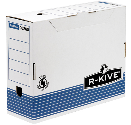0026501 Azul, Color blanco caja y organizador para almacenaje de archivos