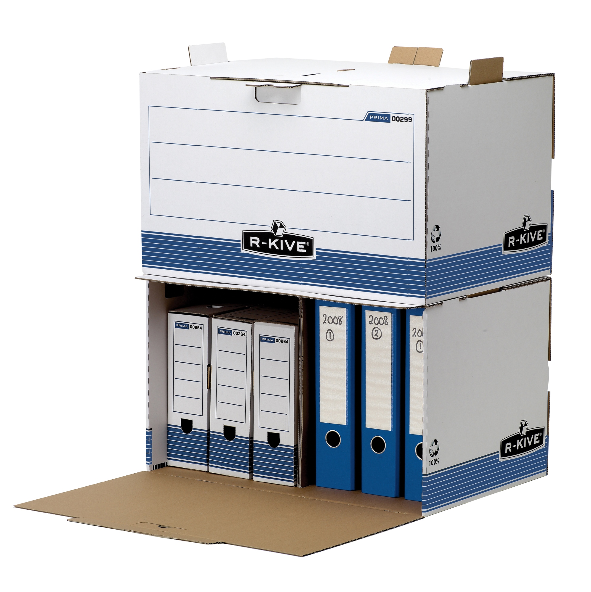 0029901 archivador organizador Azul, Blanco
