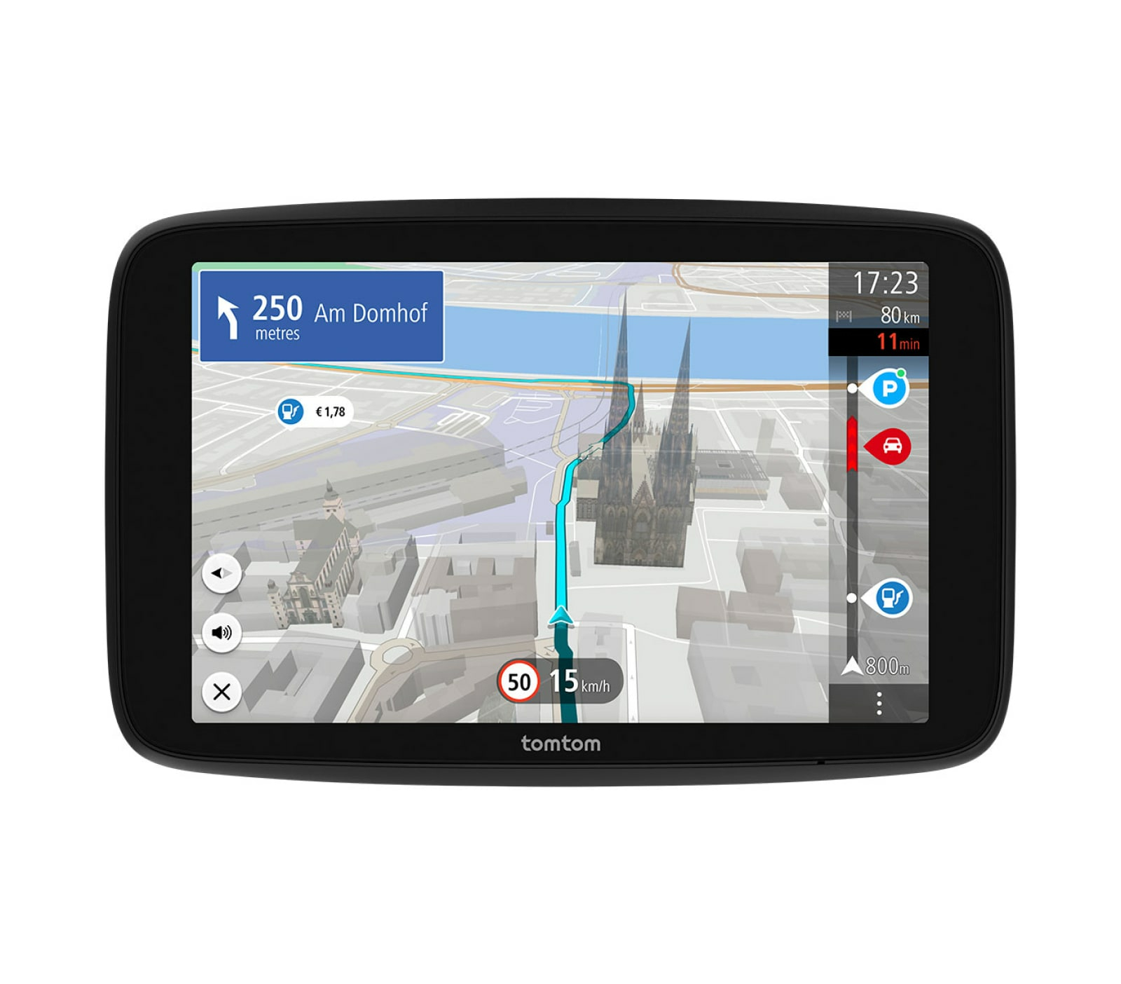 GO navegador Portátil/Fijo 17,8 cm (7") Pantalla táctil Negro