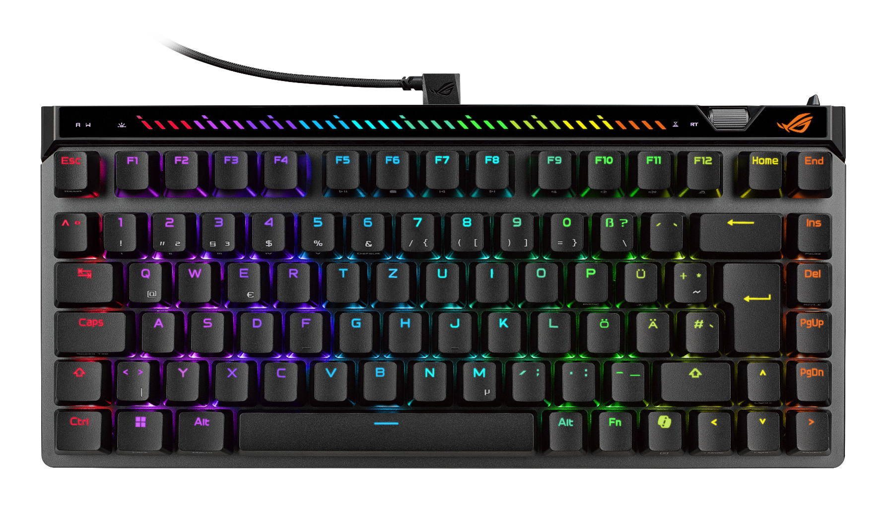 ROG Falchion Ace 75 HE teclado Juego USB Negro