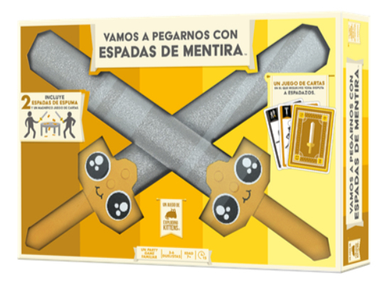 EKISWRD01ES juego de tablero Vamos a pegarnos con espadas de mentira 20 min Juego de mesa Partido