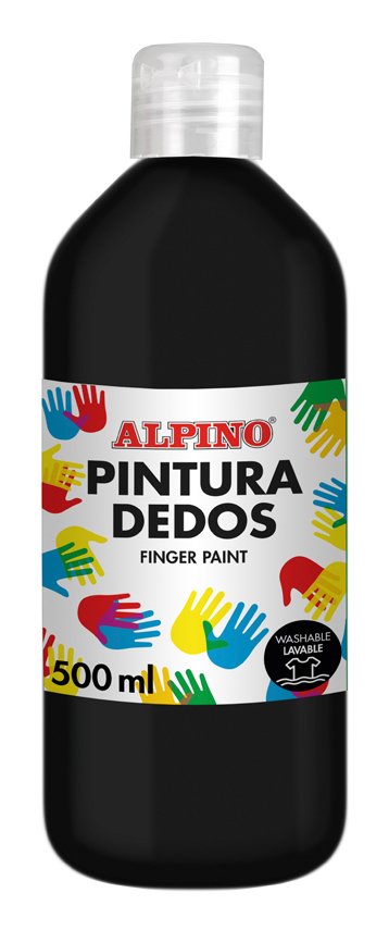 DD020076 pintura de dedos lavable Negro