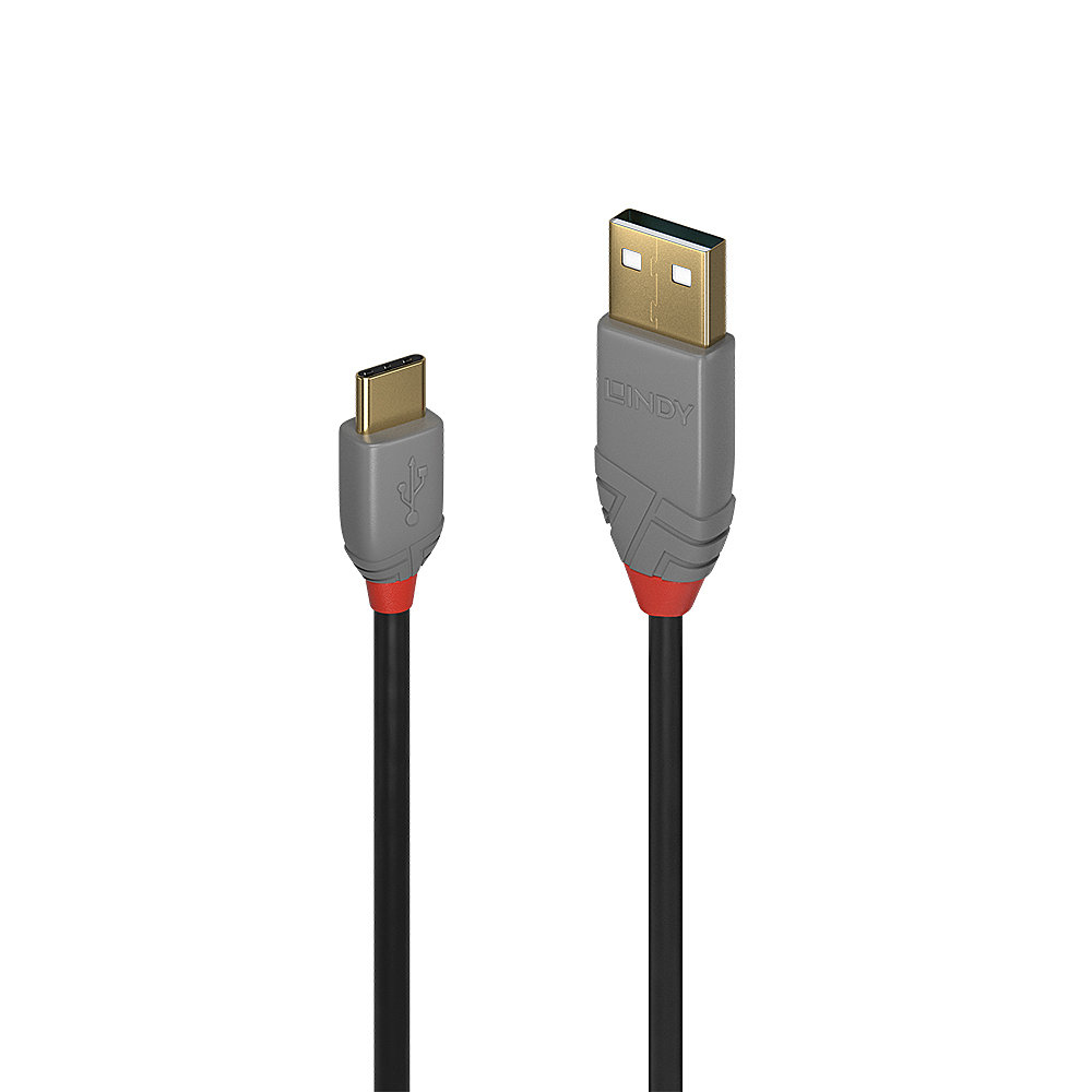 36885 cable USB USB 2.0 0,5 m USB A USB C Negro, Gris