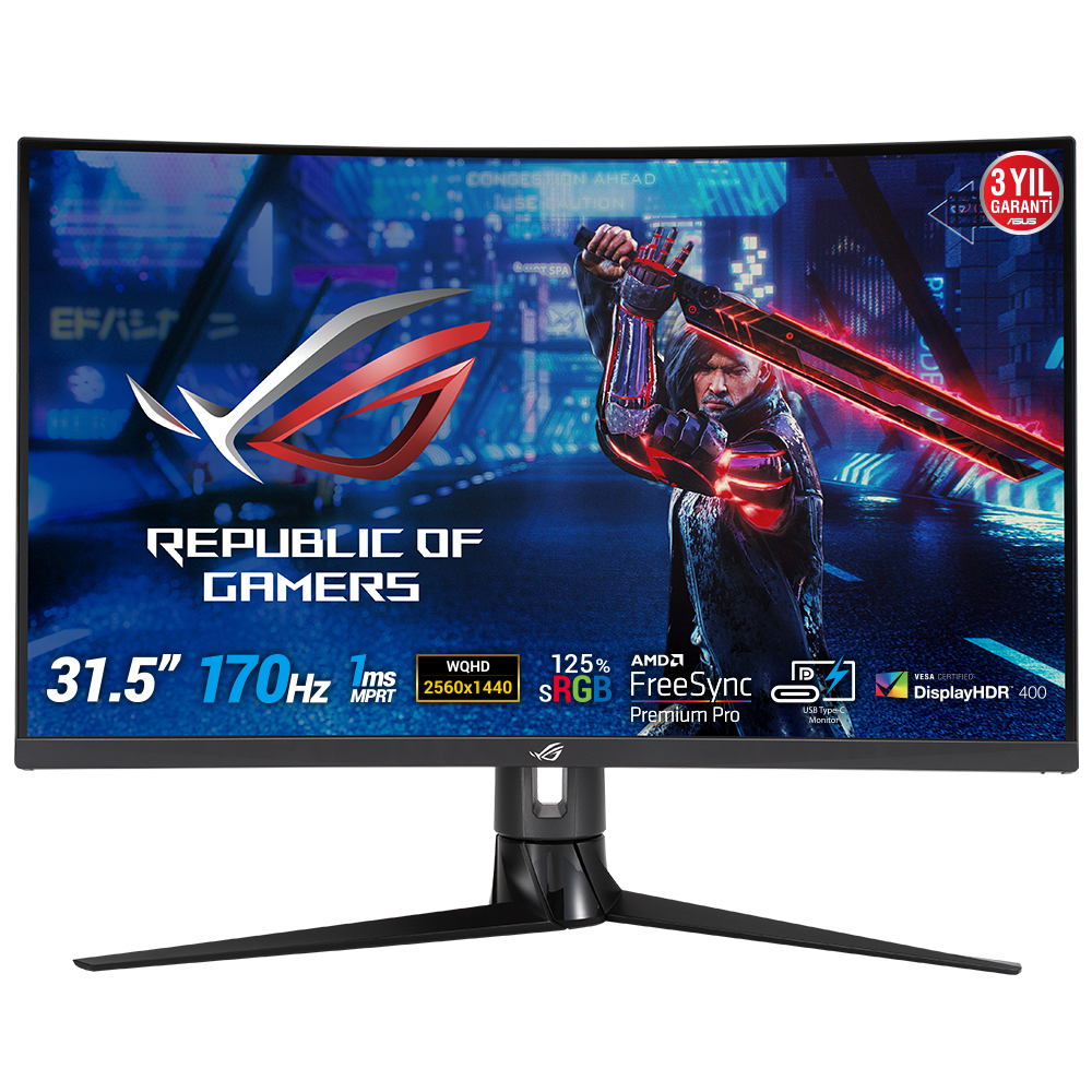 ROG Strix XG32VC pantalla para PC 80 cm (31.5") 2560 x 1440 Pixeles Quad HD LED Negro
