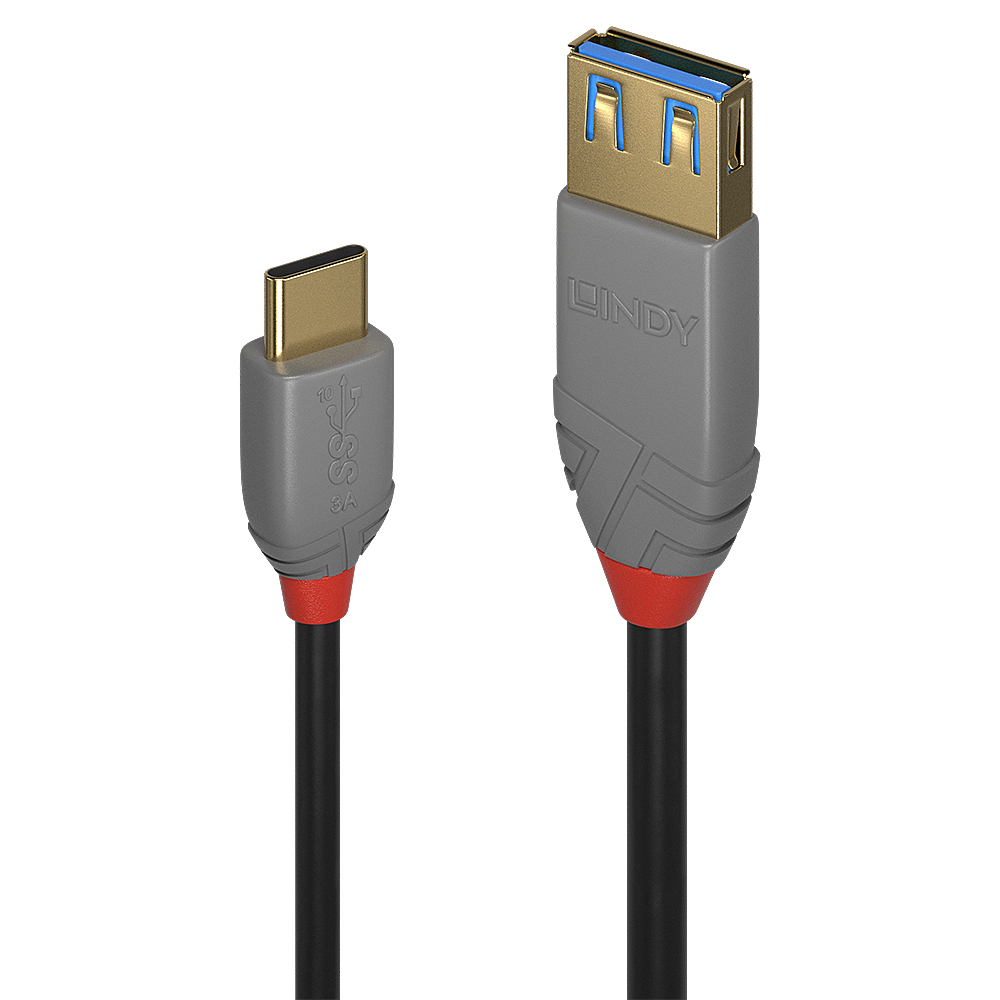 36895 cable USB USB 3.2 Gen 2 (3.1 Gen 2) 0,15 m USB C USB A Negro